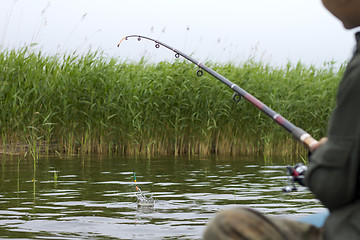 Image showing catching process