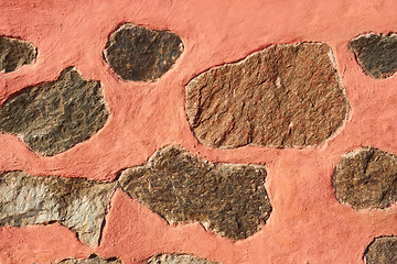 Image showing Granite boulders in painted concrete