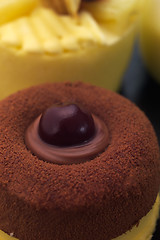 Image showing fresh berry fruit cake