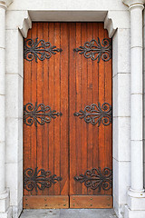 Image showing Wooden door