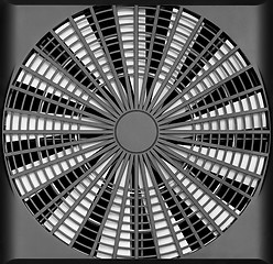 Image showing Industrial ventilation fan