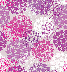 Image showing Decorative seamless flower background