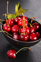 Image showing Fresh cherries