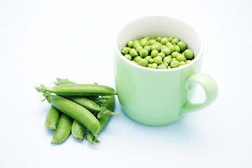 Image showing green peas