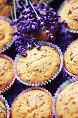 Image showing lavender muffins