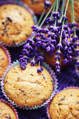 Image showing lavender muffins