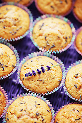 Image showing lavender muffins