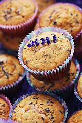 Image showing lavender muffins