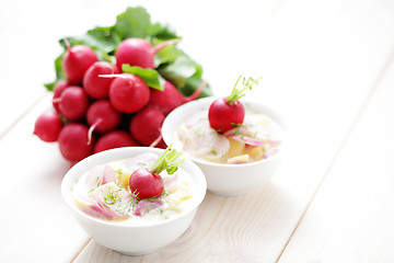 Image showing radish soup