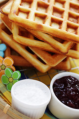 Image showing waffles