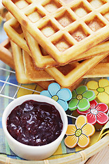 Image showing waffles