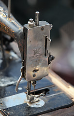Image showing Old hand sewing machine