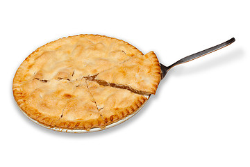 Image showing Freshly baked homemade apple pie