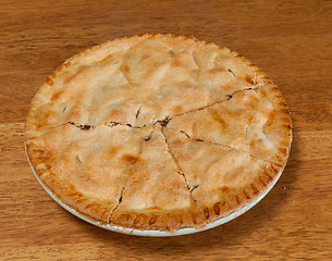 Image showing Freshly baked homemade apple pie