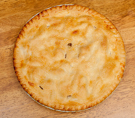 Image showing Freshly baked homemade apple pie