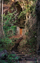 Image showing door into the mountain