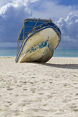 Image showing Beached Boat