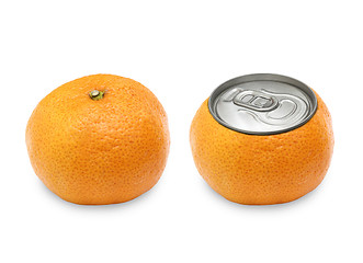 Image showing two tangerine 
