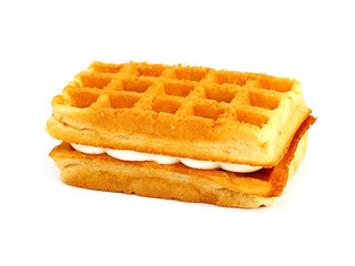 Image showing waffle cookies 