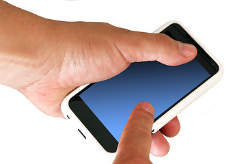 Image showing Mobile phone with blank screen 