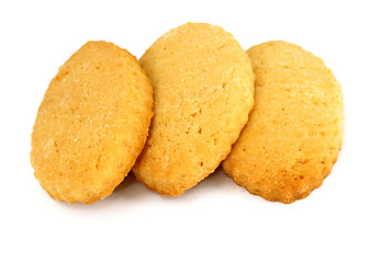 Image showing three  cookies stacked 