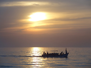 Image showing Sundown at Colva