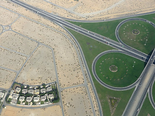 Image showing Dubai aerial view