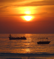 Image showing Sundown at Colva