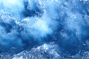 Image showing blue sea texture background