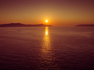 Image showing Santorini Sunset