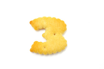 Image showing Yellow cookies in the form of figures