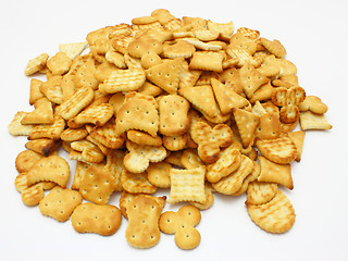 Image showing salted crackers