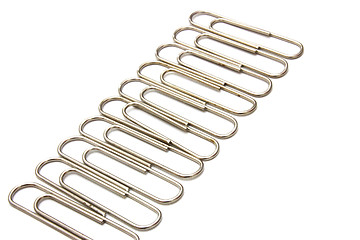 Image showing Paper clip on white