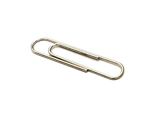 Image showing Paper clip on white