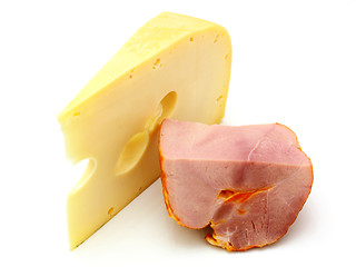 Image showing  cheese with a meat 