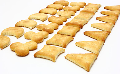 Image showing salted crackers