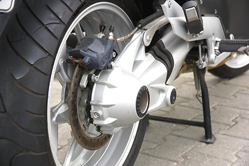 Image showing Wheel of motorcycle