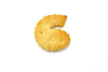 Image showing Yellow cookies in the form of figures 