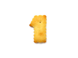 Image showing Yellow cookies in the form of figures 