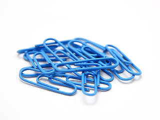 Image showing Color paper clips to background. 