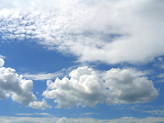 Image showing  clouds in the blue sky