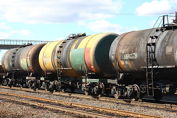 Image showing Railroad tank cars