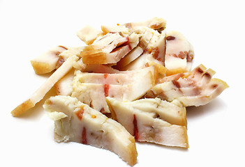 Image showing The cut fresh fat 