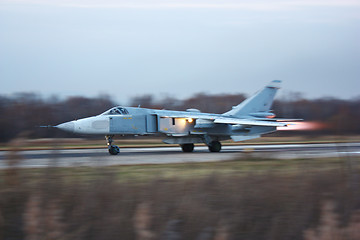 Image showing Military jet bomber 