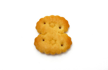 Image showing Yellow cookies in the form of figures 