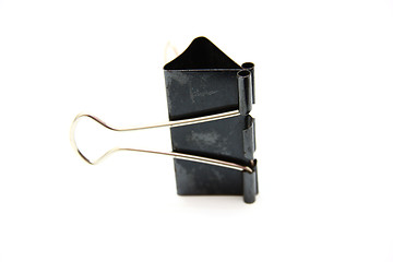 Image showing The big black metal clip 