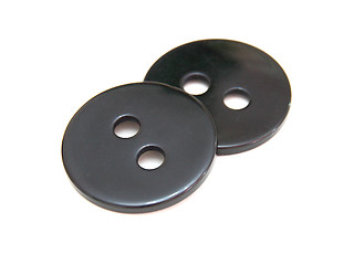 Image showing black button isolated