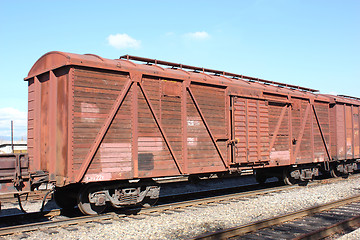 Image showing cargo train shot 