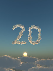 Image showing cloudy twenty