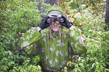 Image showing The observer in the woods